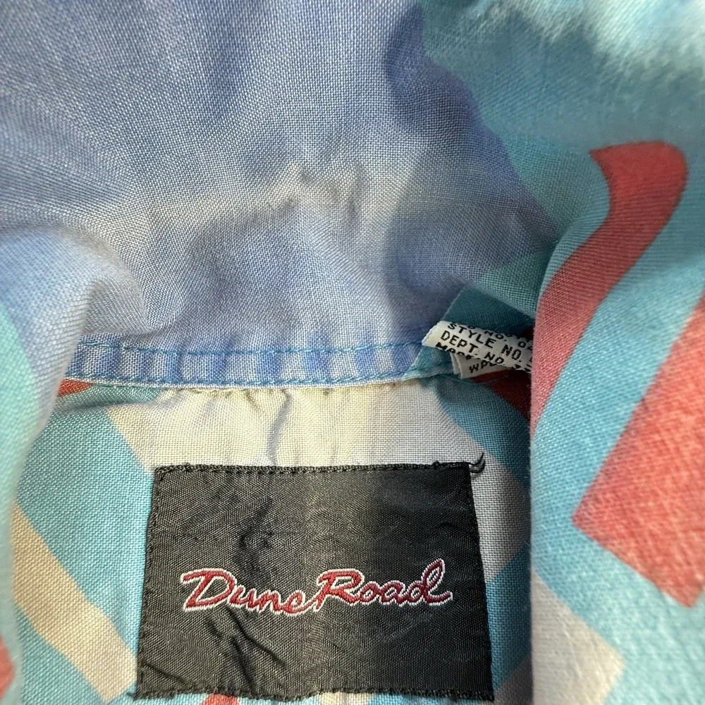 1990 Dune Road  Cotton Size S Boys Or Girls Geometric Vintage Button Up‎ Kids